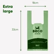 Beco Környezetbarát Füles zacskó, Illatmentes, 120 db